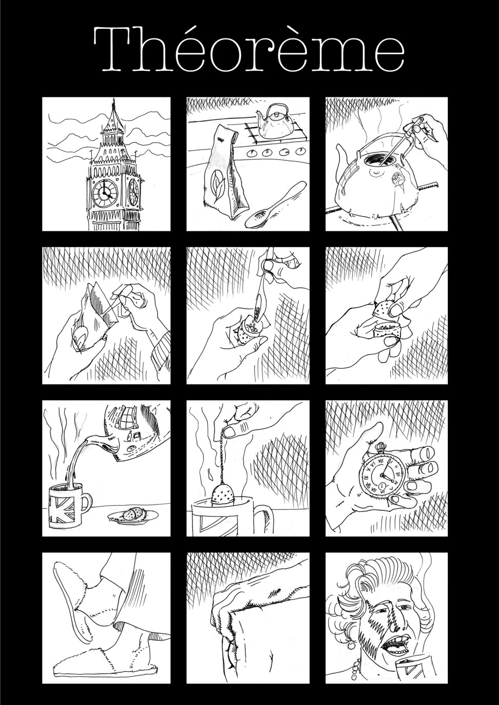 sur le thème du thé